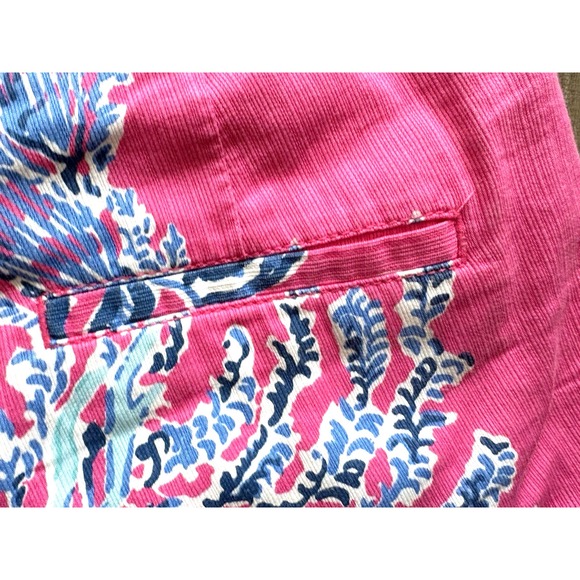 Lilly Pulitzer Preppy Coastal Addie Pocket Shorts Pink Samba Print SIZE 4 - Picture 5 of 9